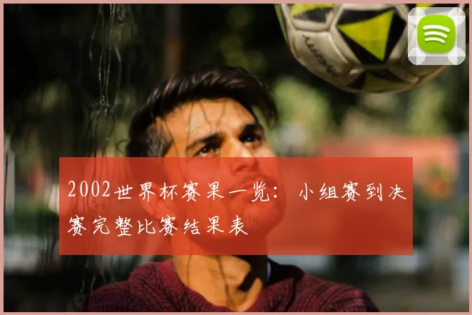 2002世界杯赛果一览：小组赛到决赛完整比赛结果表